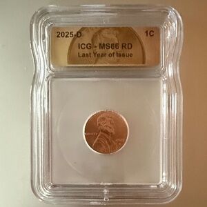 2025-D ICG MS66 RD Penny
